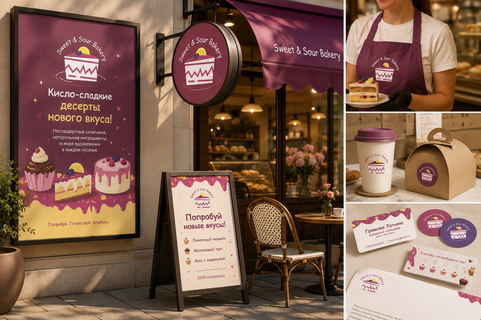Фирменный стиль Sweet and Sour Bakery